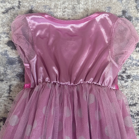 Disney Minnie Mouse Girls Pink Tulle Dress Polka Dot Size 3T - Picture 6 of 6